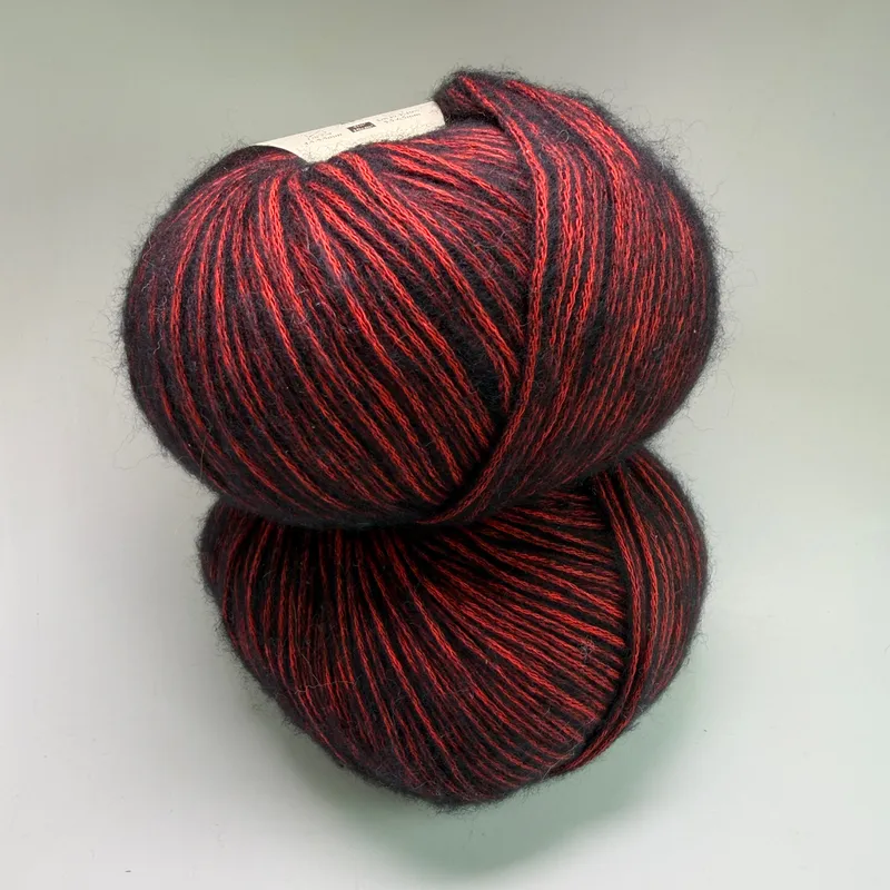 Lot of 2 Juniper Moon Farm Cotton Merino Shadows Yarn 207 Garnet Worsted 200g