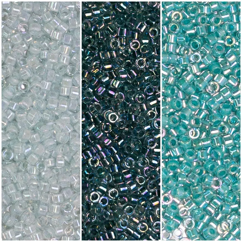 Miyuki Delica 11/0 Seafoam Mist Collection DB078, DB084, DB079
