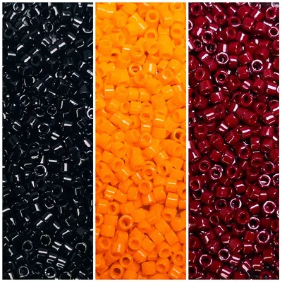 Miyuki Delica 11/0 Halloween Collection DB010 DB1133 DB654 3 Tubes