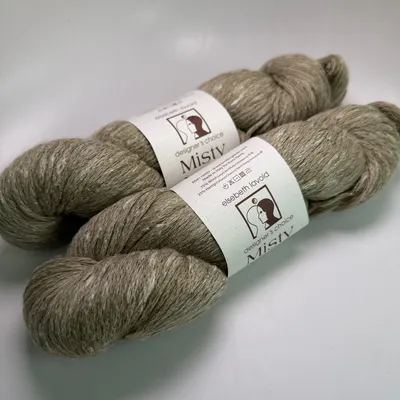 Lot of 2 Elsebeth Lavold Misty Wool Yarn Color 16 Unbleached Dye Lot 65 200g