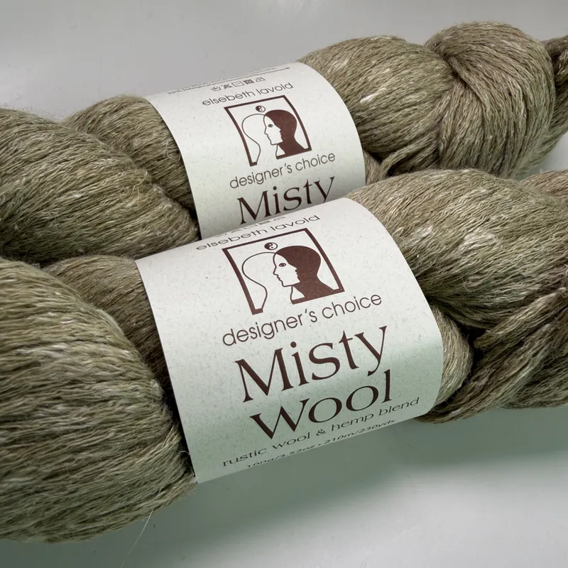Lot of 2 Elsebeth Lavold Misty Wool Yarn Color 16 Unbleached Dye Lot 65 200g