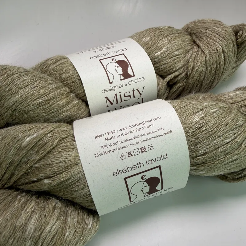 Lot of 2 Elsebeth Lavold Misty Wool Yarn Color 16 Unbleached Dye Lot 65 200g