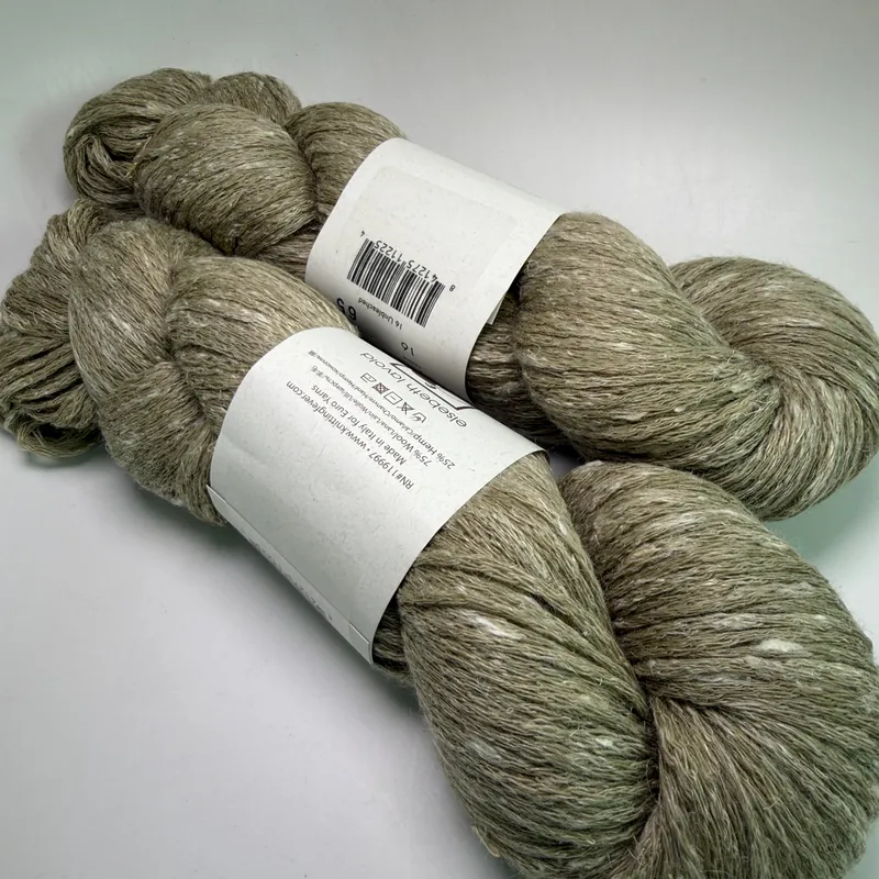 Lot of 2 Elsebeth Lavold Misty Wool Yarn Color 16 Unbleached Dye Lot 65 200g