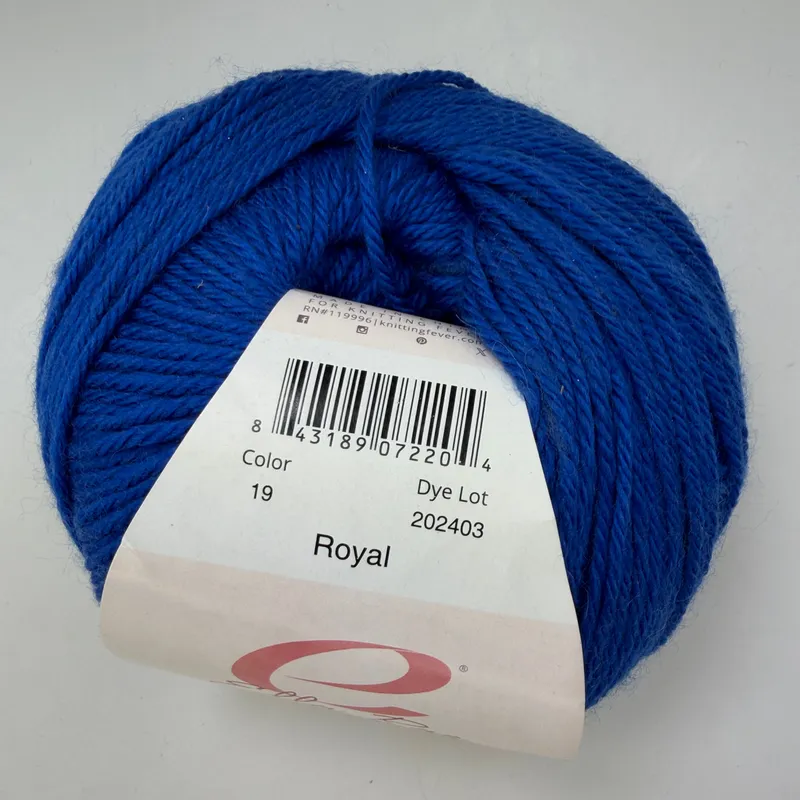 Ella Rae Cozy Soft Yarn Royal Color 19 Wool Blend 100g Skein 213yds DK Light 3