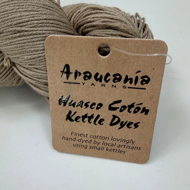 Araucania Huasco Coton Kettle Dyes Yarn 100g 481yd 2011 Affogato 100% Cotton