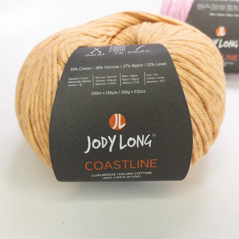 Jody Long Coastline Yarn Lot - 2 Skeins - Seahorse & Bikini - Cotton Linen Blend