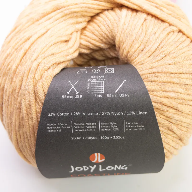 Jody Long Coastline Yarn Lot - 2 Skeins - Seahorse & Bikini - Cotton Linen Blend