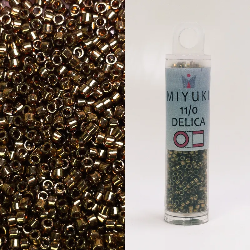 Miyuki Delica 11/0 Metallc LT Bronze DB022L 7.2g Tube