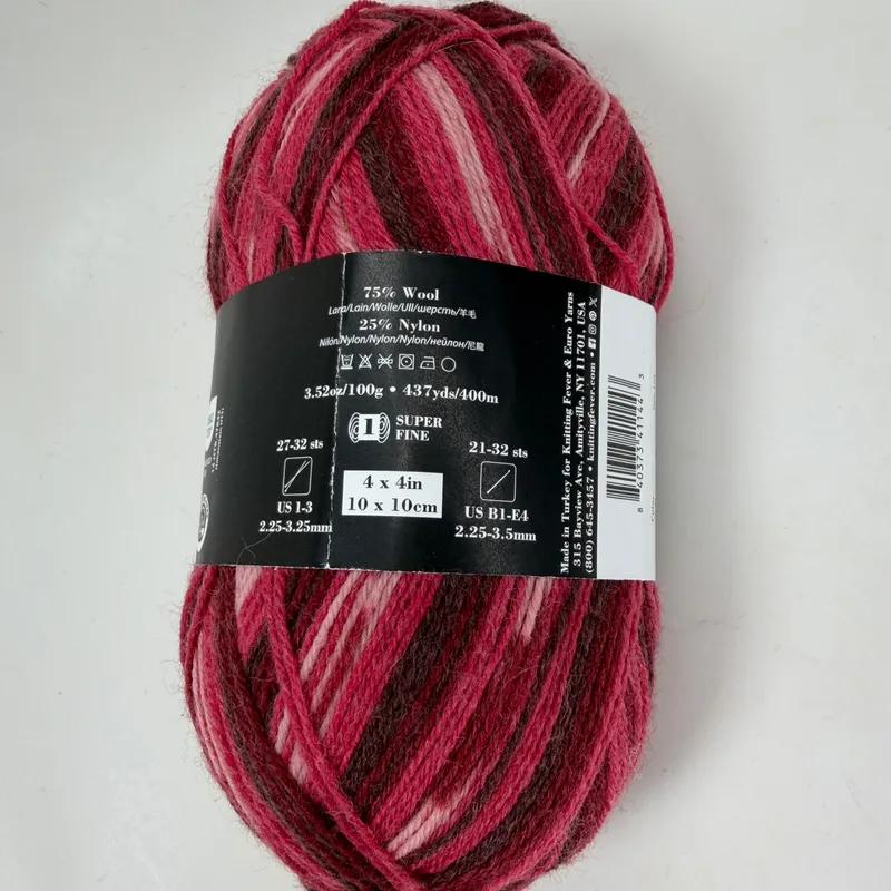 KFI Collection Comfy Sock Yarn Color 06 Libra 100g Skein Wool Blend Super Fine