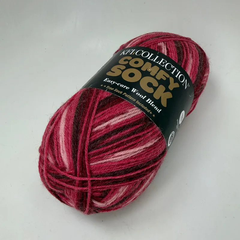 KFI Collection Comfy Sock Yarn Color 06 Libra 100g Skein Wool Blend Super Fine