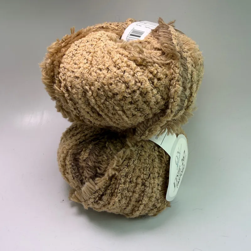 Lot of 2 ONline Linie 267 Fastoso Yarn Farbe 0003 Tan Camel 50g Skeins Wool