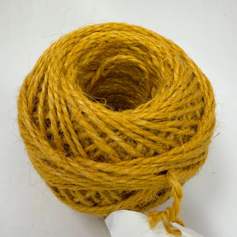 Queensland Collection 100% Jute Yarn 100g Color 02 Brawny Golden Yellow DK
