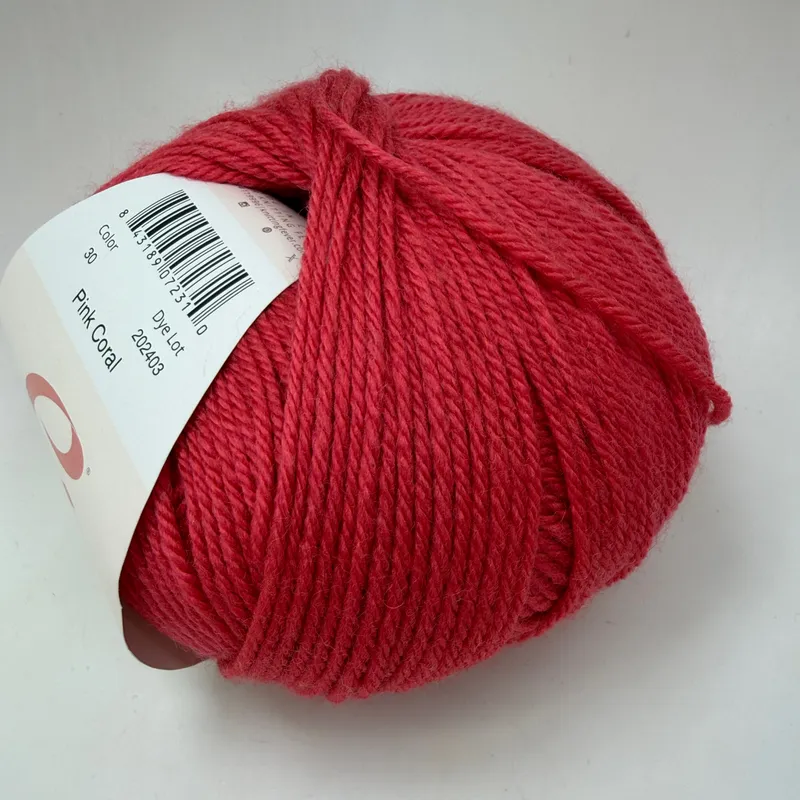 Ella Rae Cozy Soft Yarn Color 30 Pink Coral 100g Skein DK Weight Wool Blend
