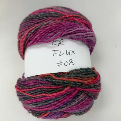Ella Rae Flux Yarn Skein 100g 382 Yds Color 08 Wool Acrylic Blend Made in Italy