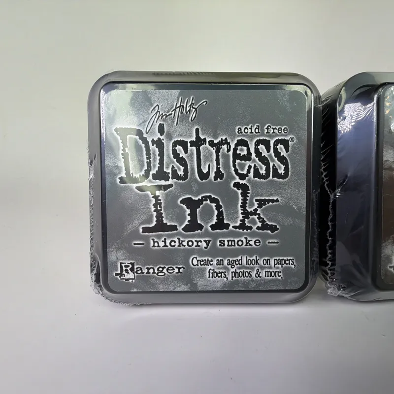 Lot of 2 Ranger Tim Holtz Distress Ink Pads - Hickory Smoke & Ground Espresso