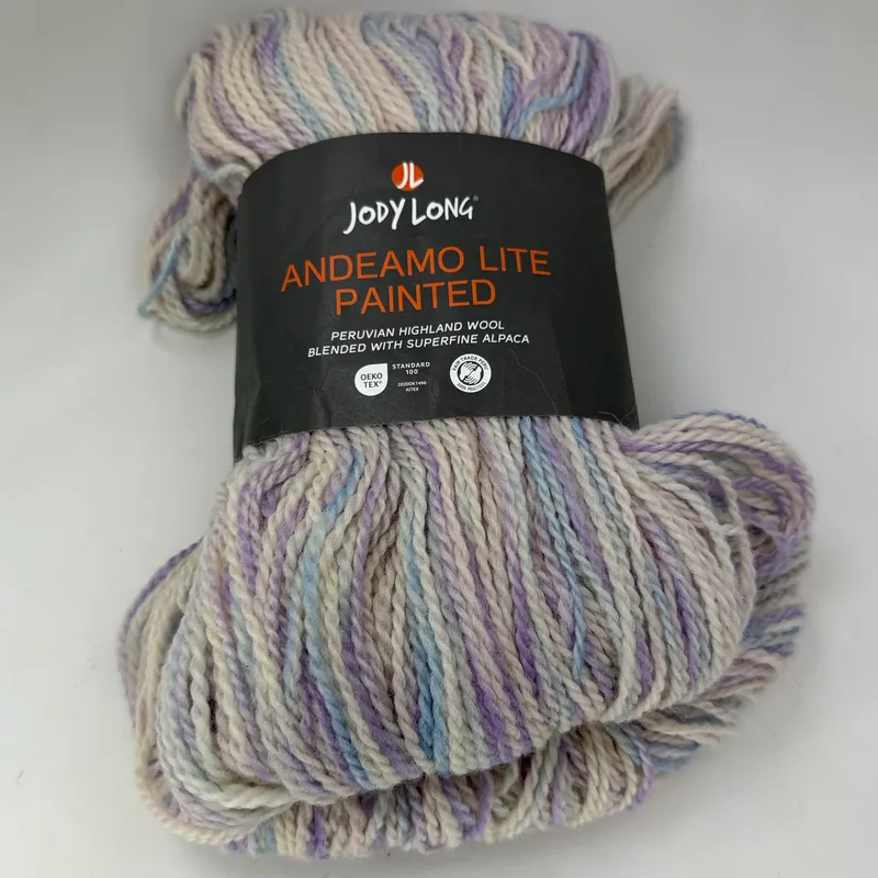 Jody Long Andeamo Lite Painted Yarn 200g Wool Alpaca Blend Color 3009 Lot 10176