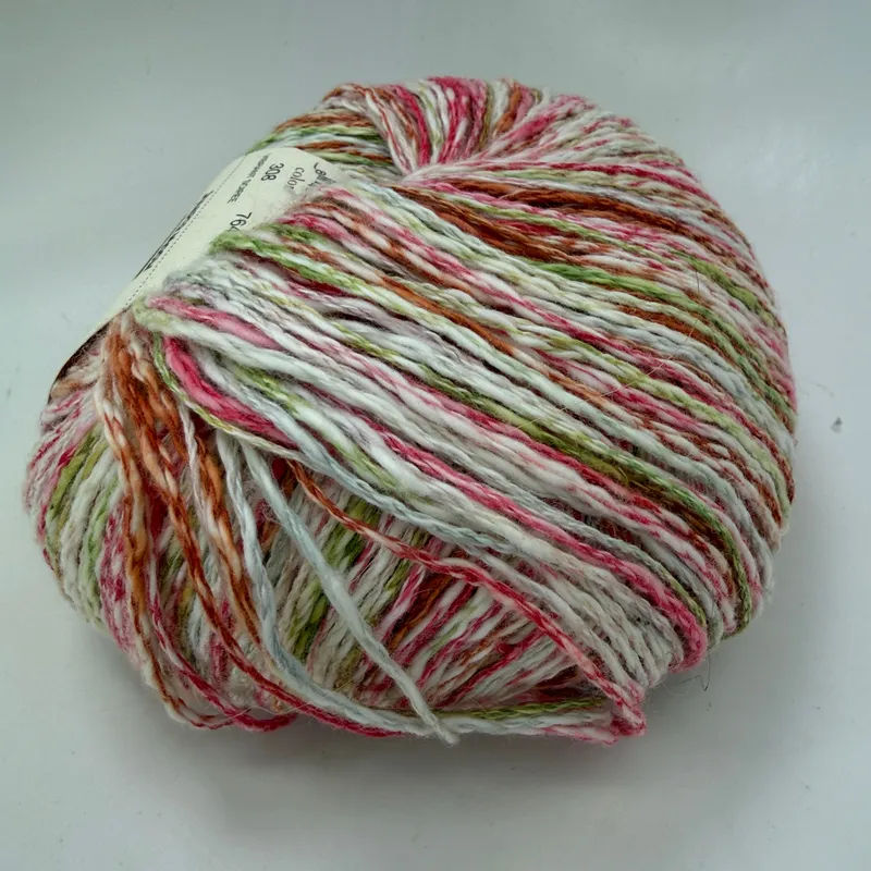 Juniper Moon Farm Zooey Spray Yarn 100g Color 308 Vibrant Soiree Cotton Linen