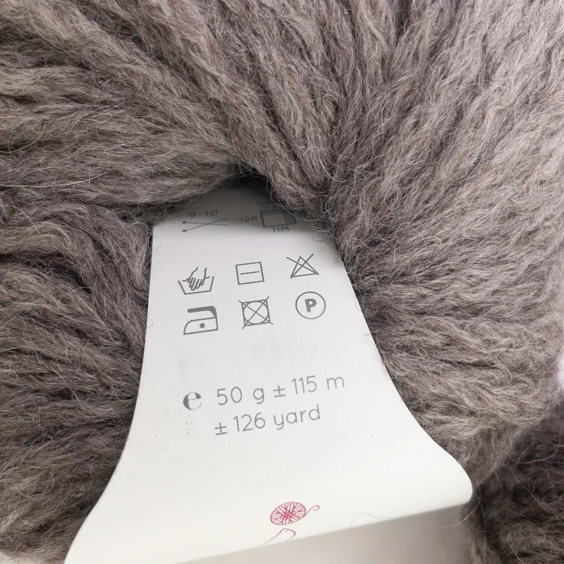 Laines du Nord Firenze Yarn Lot of 2 Skeins Color 4 Taupe Merino Wool Italy