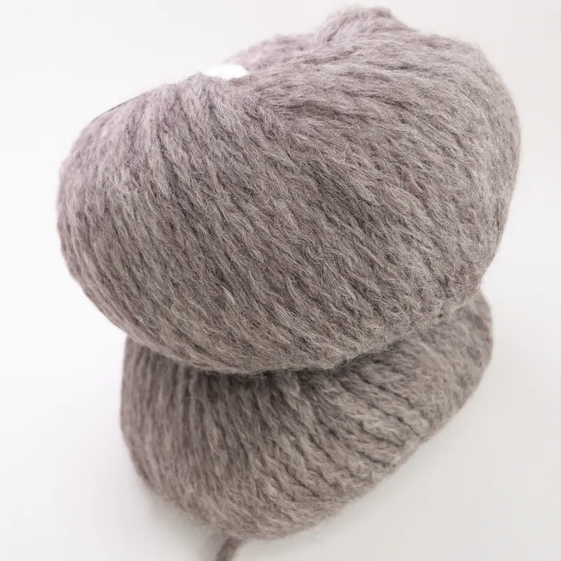 Laines du Nord Firenze Yarn Lot of 2 Skeins Color 4 Taupe Merino Wool Italy