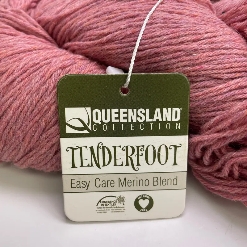 Lot of 2 Queensland Collection Tenderfoot Yarn Venetian Rose TEND-129 Merino