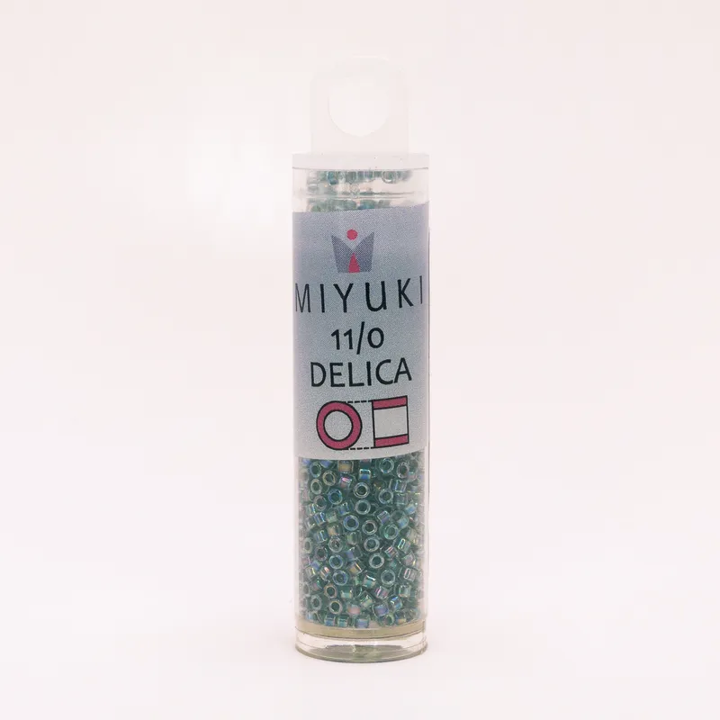 Miyuki Delica 11/0 Lined LT Seafoam AB DB084 7.2g Tube