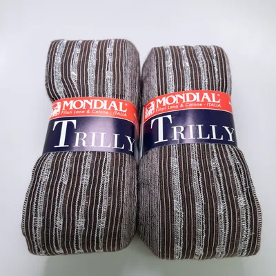 Mondial Trilly Ruffle Scarf Ribbon Yarn 0821 Lot of 2