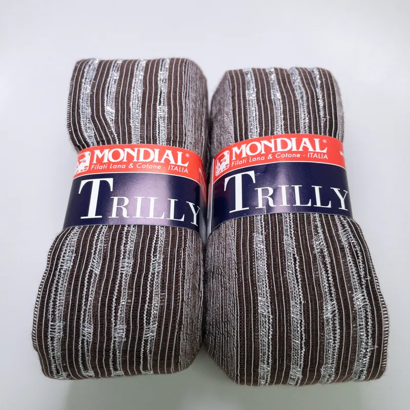 Mondial Trilly Ruffle Scarf Ribbon Yarn 0821 Lot of 2