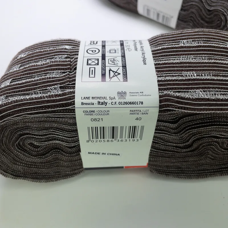 Mondial Trilly Ruffle Scarf Ribbon Yarn 0821 Lot of 2