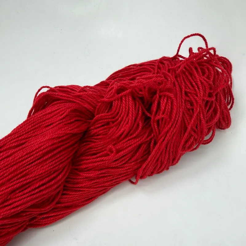 Mirasol Pima Paka Yarn 100% Organic Peruvian Pima Cotton 100g Hank 1008 Carmine