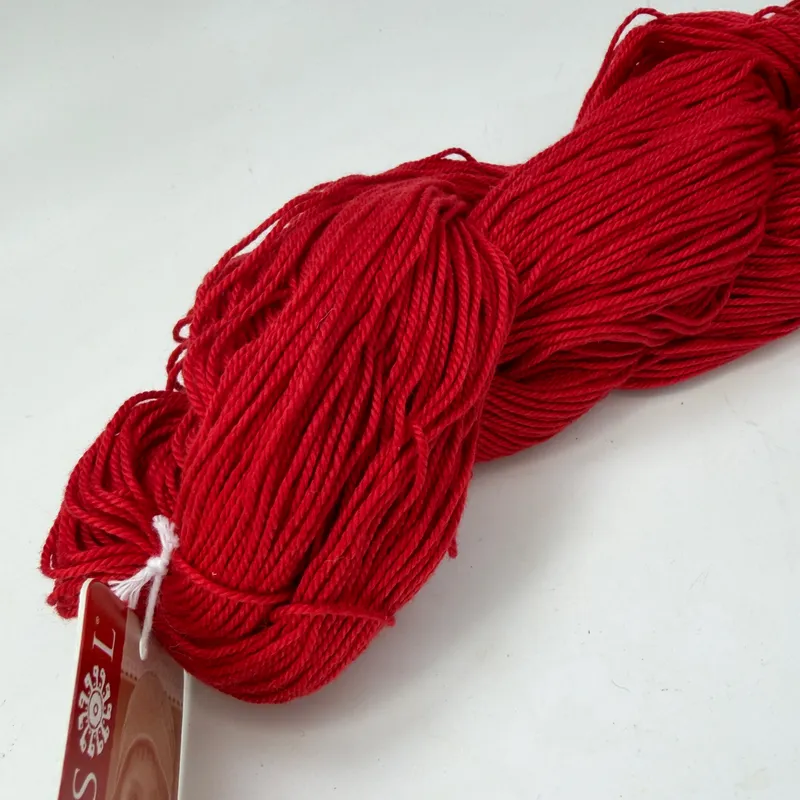 Mirasol Pima Paka Yarn 100% Organic Peruvian Pima Cotton 100g Hank 1008 Carmine