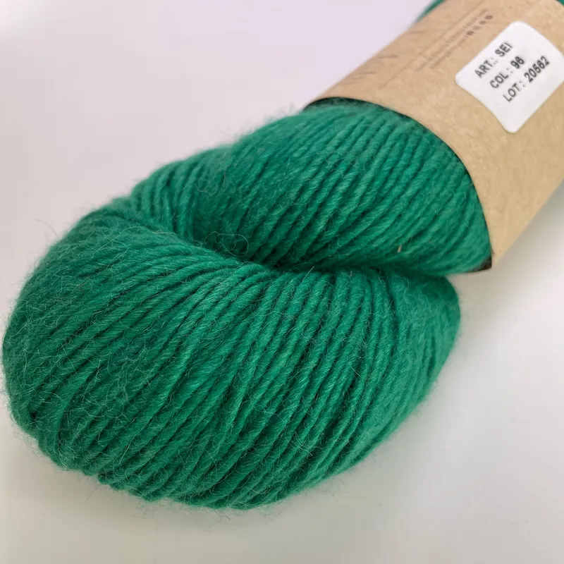 Juniper Moon Farm Moonshine Yarn Color 96 Green Wool Alpaca Silk 100g Worsted