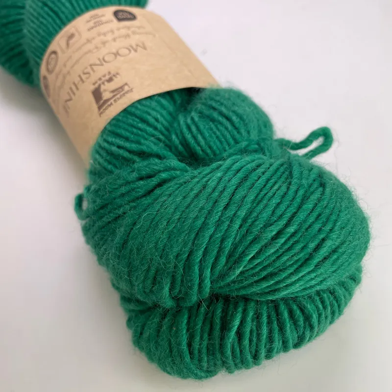 Juniper Moon Farm Moonshine Yarn Color 96 Green Wool Alpaca Silk 100g Worsted