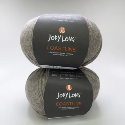 Jody Long Coastline Yarn Lot of 2 Color 42 Italian Cotton Linen Blend