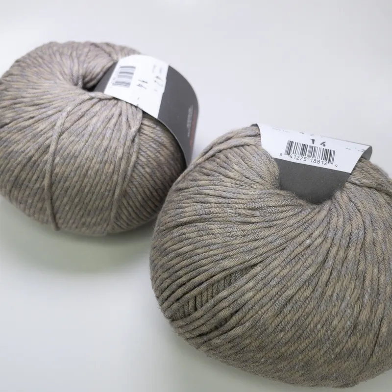 Jody Long Coastline Yarn Lot of 2 Color 42 Italian Cotton Linen Blend