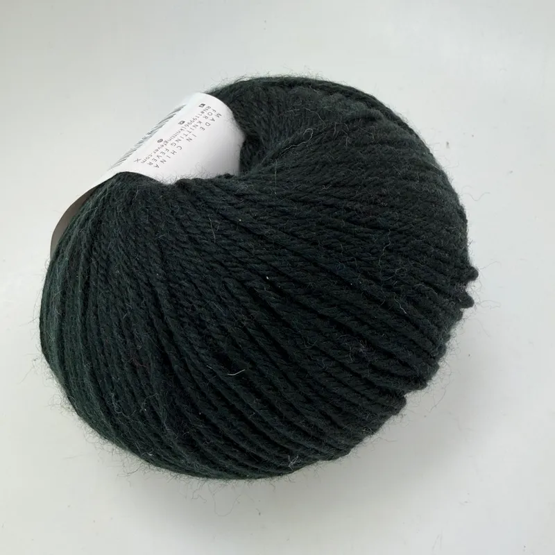 Ella Rae Cozy Soft Yarn Color 01 Black 100g Skein Wool Blend DK Light Worsted