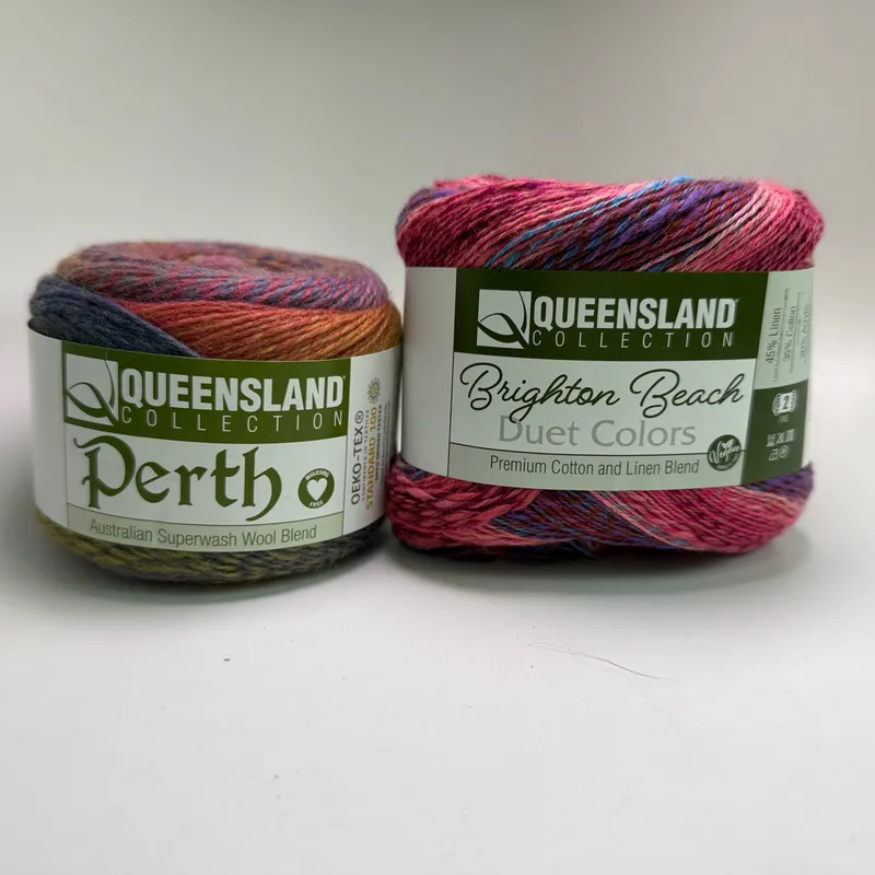 Queensland Collection Yarn Lot: Brighton Beach & Perth Superwash Wool Blend 200g