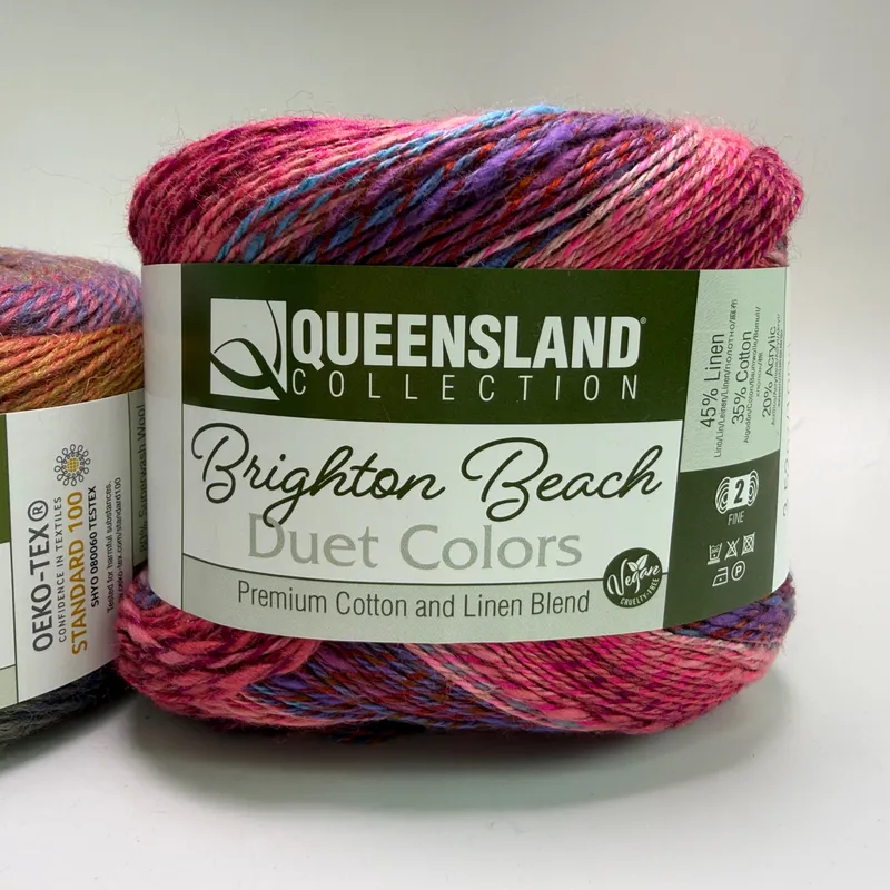 Queensland Collection Yarn Lot: Brighton Beach & Perth Superwash Wool Blend 200g